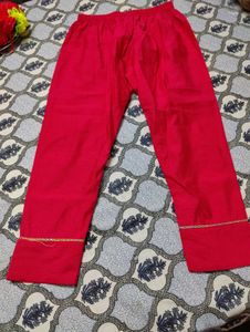 pink Embroidered Kurta Set