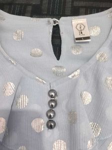 Polka Dot Ruffle Blouse