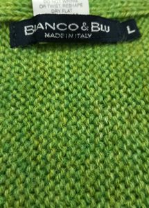 Green Cardigan Cum Shrug Sweater