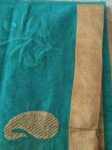 A Beautiful Saree With Stitched Blouse