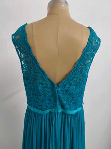Teal Lace Maxi Dress