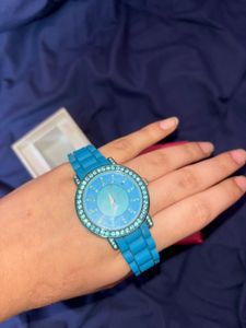 Aqua Blue QUARTZ wristwatch