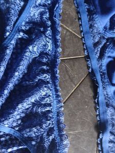 Blue Lace Lingerie Set