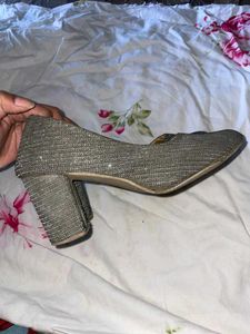 Sparkling Silver Occasion Shoes