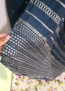 Elegant Navy Blue Kurta Set