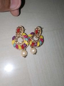 Colorful Pearl Earrings