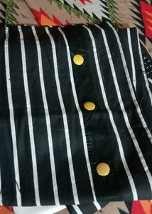 Black &amp;white Striped Material