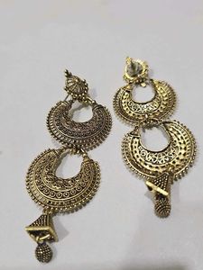 Ethnic Golden Earrings