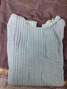 Vintage Pleated Polka Dot Top