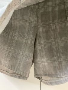 Grey Plaid Skort