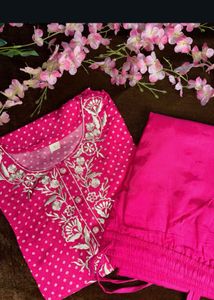 Prettiest Butter Viscose Muslin Kurta With Pants