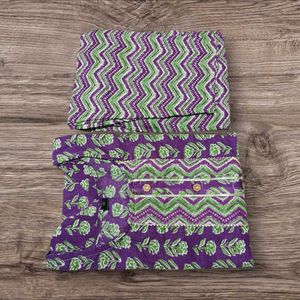 Purple Printed Kurta Set