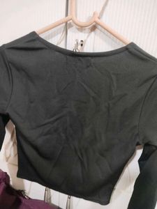 Chic Black Long Sleeve Top