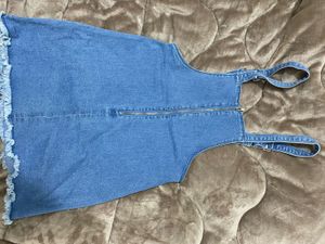 Cute Blue Denim Jumper Dress