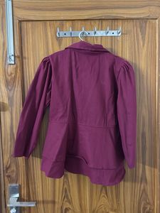 Burgundy Blazer