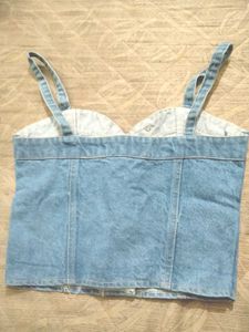 Vest / Overcoat Blue Denim