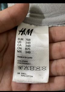 H&amp;M Grey Pushup Bra For Women