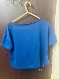 Navy Blue Crop Top!!!👕👕🦋🦋🦋🦕🦕🦕🐬🐬