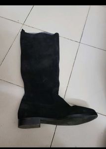 MANGO KNEE HIGH Black Boots