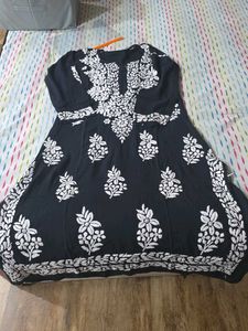 Elegant Black chikankari Kurta