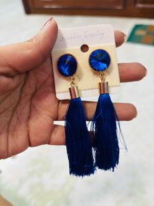 Blue Gemstone Earrings pack of 2
