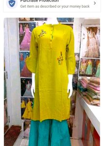 Lime Green Sharara