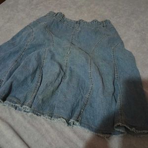 Midi Denim Skirt