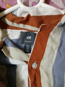 Striped Short Sleeve Button-Down