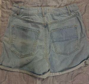 Light Wash Denim Shorts