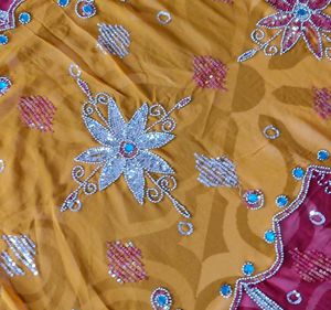 Red Rajput Saree
