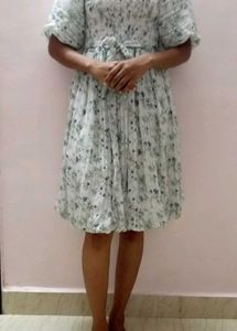 Floral Print Off-Shoulder Mini Dress