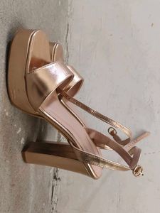 Rose Gold Platform Heels