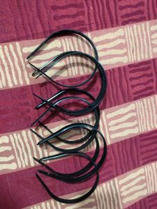 Black Headbands - Set of 8