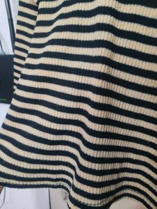 Striped Turtleneck Long Sleeve Top