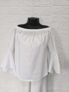 Imported Offshoulder White Top