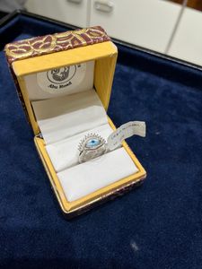 Pure silver Evil Eye Ring