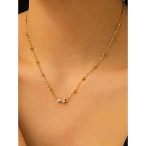 Gold Beaded Necklace