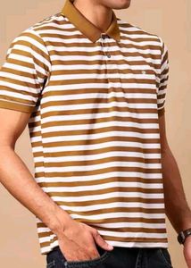 Stripped Polo Tshirt 🤍