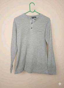 Men's Gray Long Sleeve Shirt