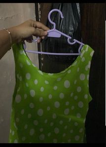 Green Polka Dot Tank Top
