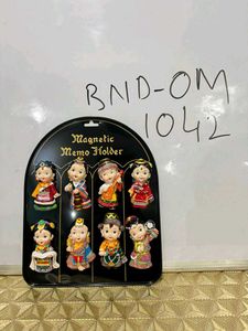 Tibetan Traditional Doll Fridge Magnets 8piece