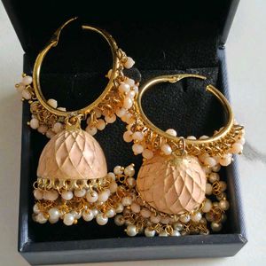 Hoop Jhumka Earrings