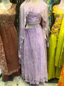New Moti Work Crop Top Lehanga