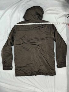 Ajio Hooded Brown Parka Jacket