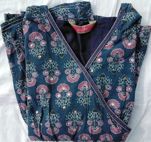 Floral Print Wrap Top