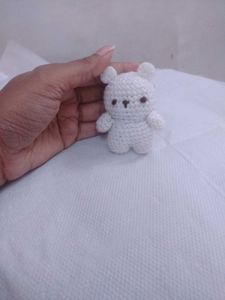 Crochet Teddy Keychain