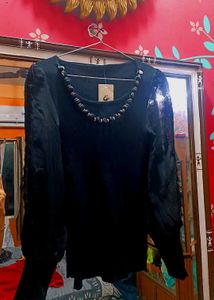 With Tag Stylish Black knit Top
