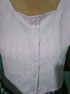 Pink Puff Sleeve Top