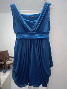 Blue Sleeveless Dress(only Top)