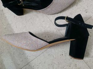 Velvet +Glitter Heel